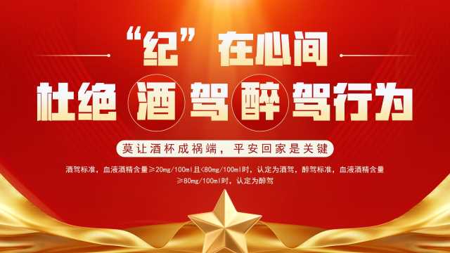 红色简约风杜绝酒驾醉驾行为PPT模板[2025071701]