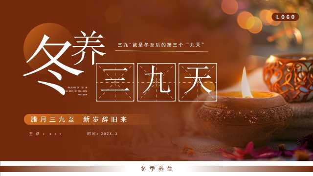 棕色简约风冬养三九天PPT模板【2025121703】