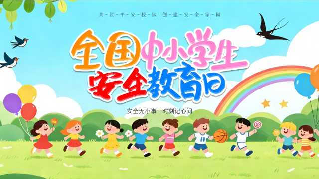 绿色卡通风全国中小学生安全教育日PPT模版[2026032004]